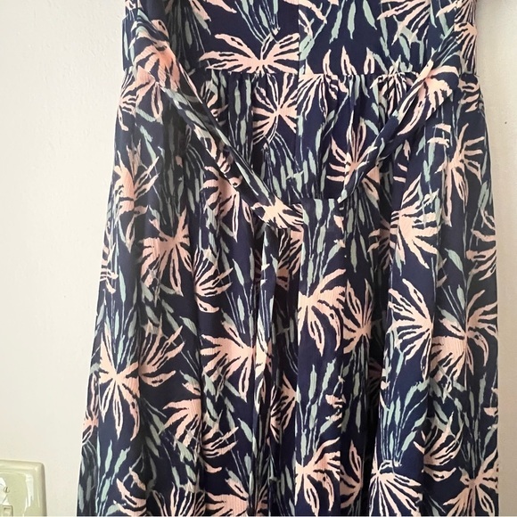 MADEWELL Ruffle-Sleeve Midi Dress in Oasis Palms SIZE XS - Picture 12 of 14